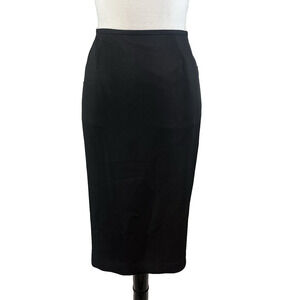 Evan Picone Skirt size 8 Petite Classic Black Straight Knee Career Church Suit